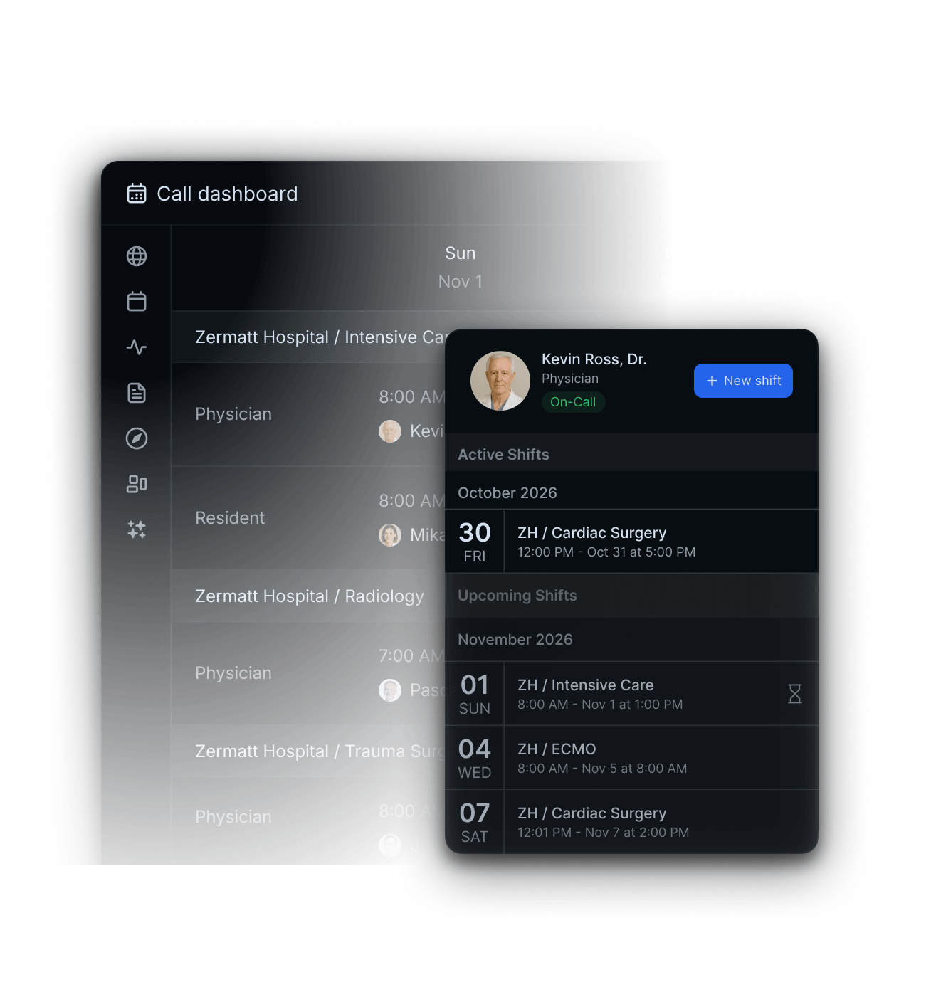A command centre for on-call management